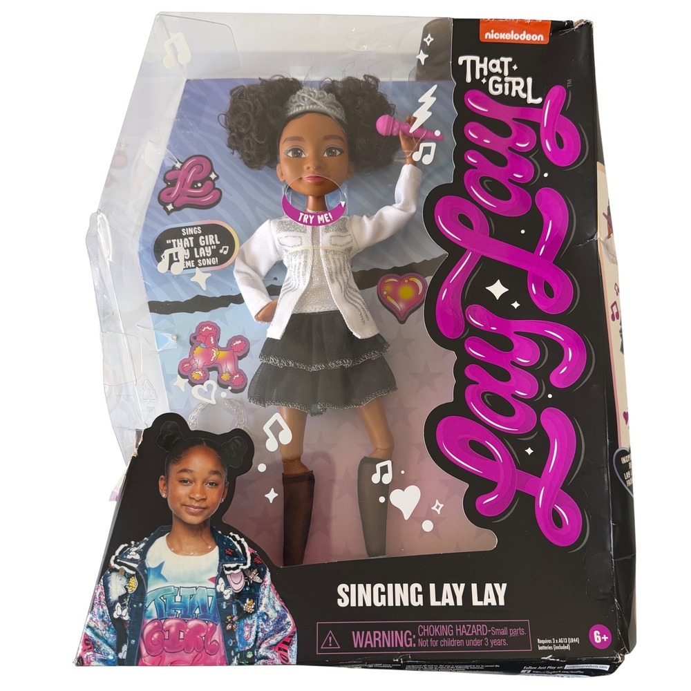 Nickelodeon‎ That Girl Lay Lay Singing Doll 11 inch Poseable w/ Microphone Music